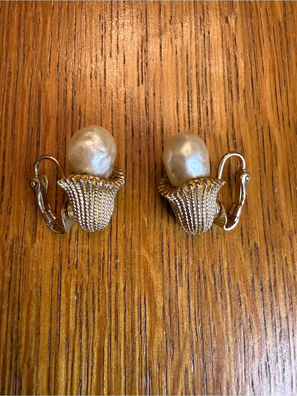 Sara Coventry gold Pearl Clip-On Earrings - Classic Women's Jewelry